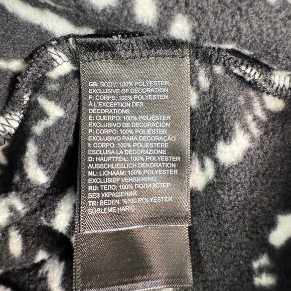 The North Face Youth sz XL Black White Glacier 1/4 Snap Pullover Fleece LS - Picture 6 of 11